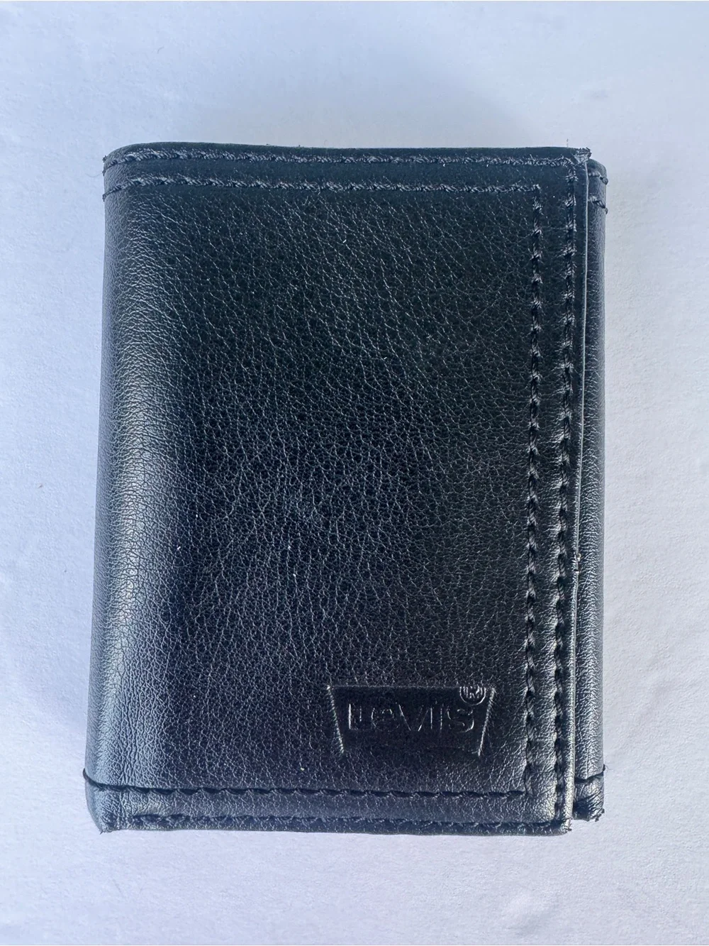 Men’s Levi’s Black Leather Trifold Wallet